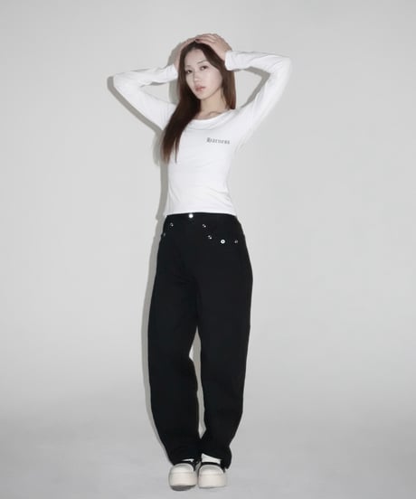 grommet wide pants