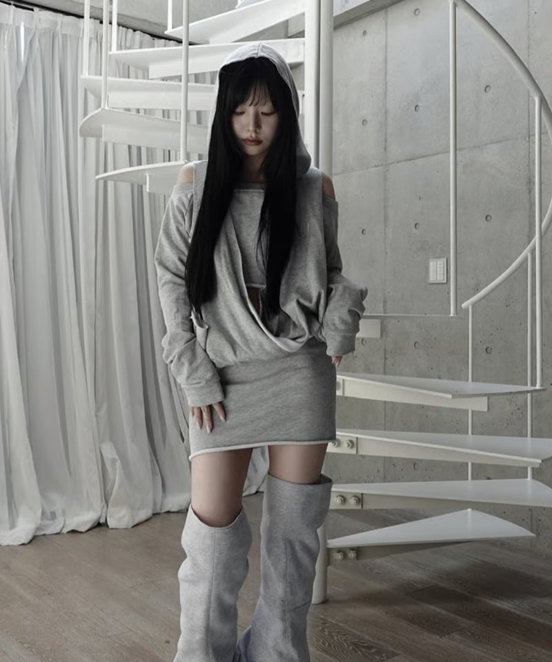 raw wrap mini onepiece | KISS THE CLUB