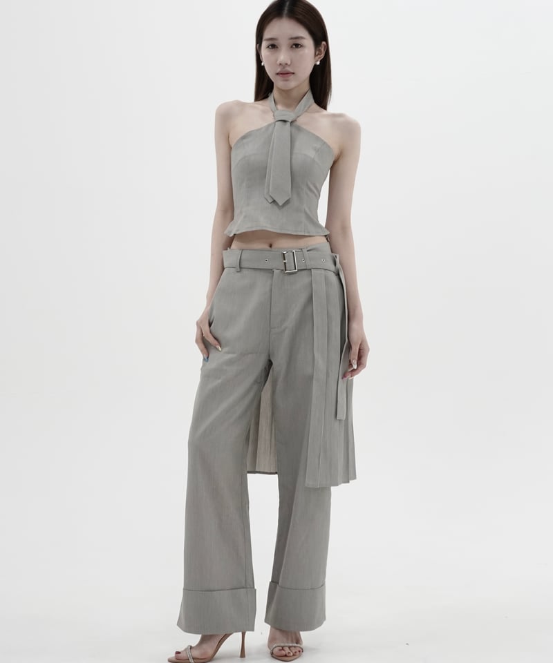 2way pleats slacks pants | KISS THE CLUB