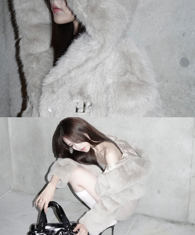 専用❣️豪華すぎます❣️ファーフード❣️ 贅沢なファーフード付きスカンジナビア産シルバーフォックスファー