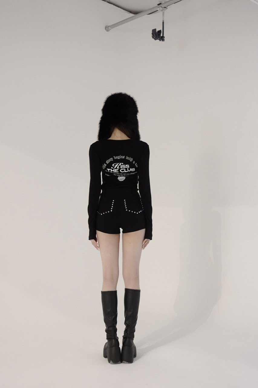 トップス KISS THE CLUB harness fitted tee harness fitted tee | KISS THE CLUB