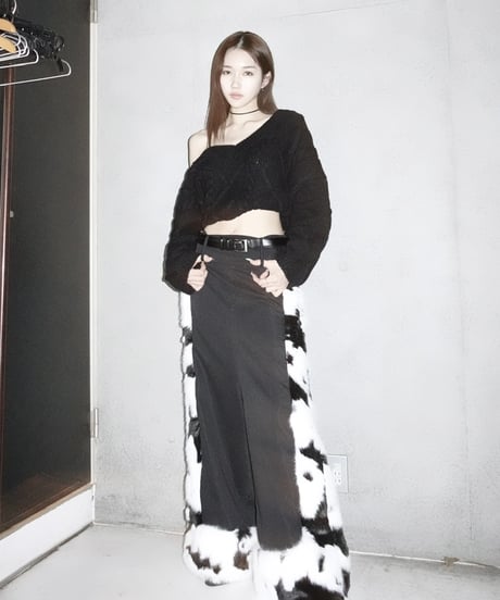 fur loose pants