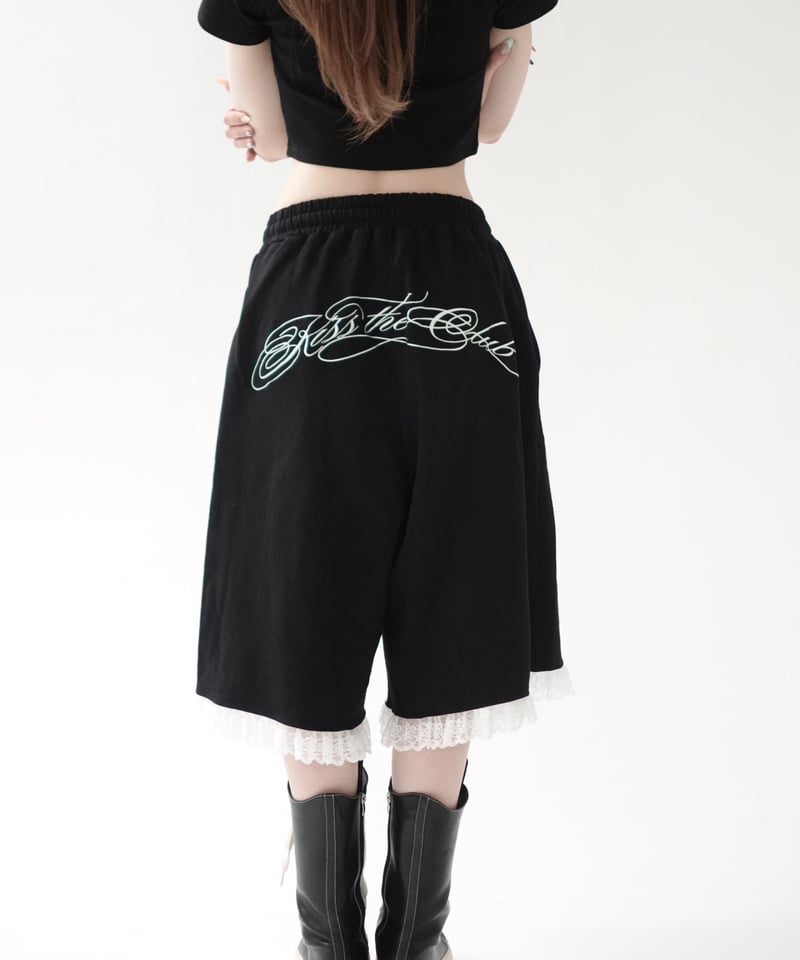 lace half pants | KISS THE CLUB