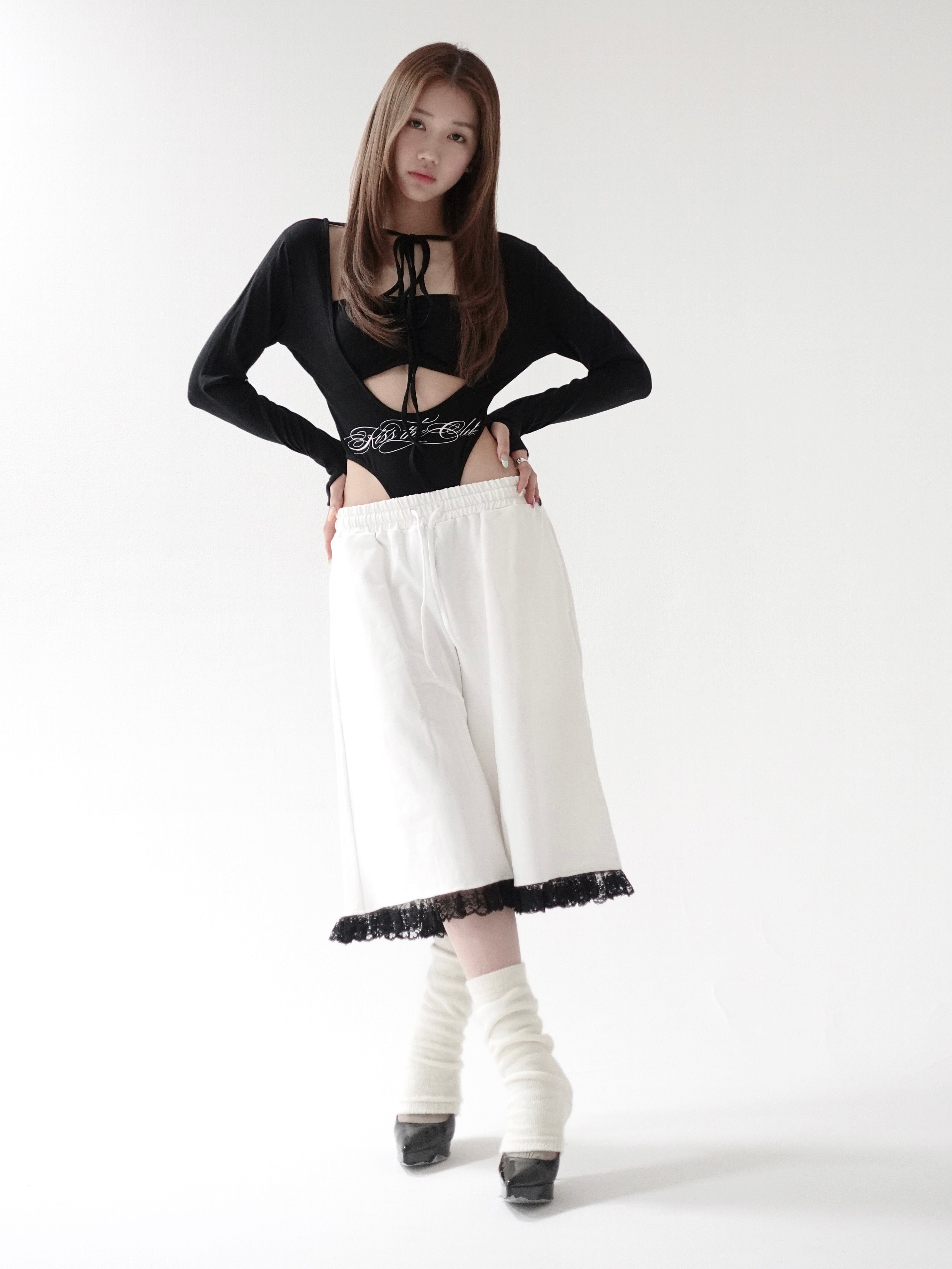 パンツ KISS THE CLUB lace half pants lace half pants | KISS THE CLUB