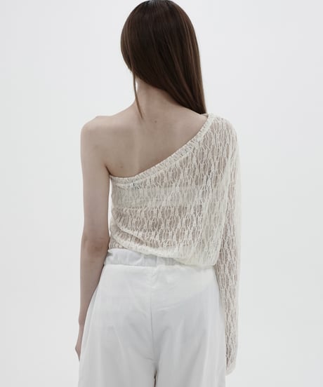 lace oneshoulder tops