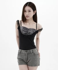 animal frill camisole