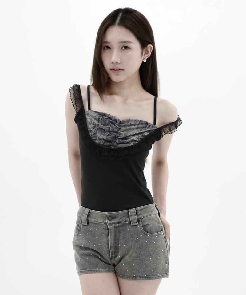 animal frill camisole | KISS THE CLUB