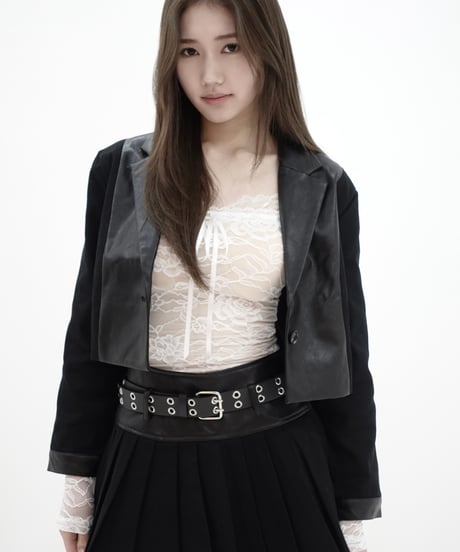 leather short jacket