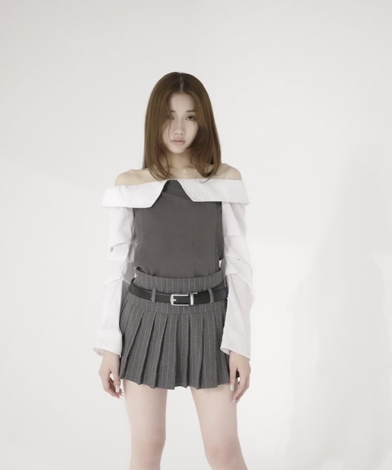 トップス kiss the club offshoulder curve shirt offshoulder curve shirt | KISS THE CLUB