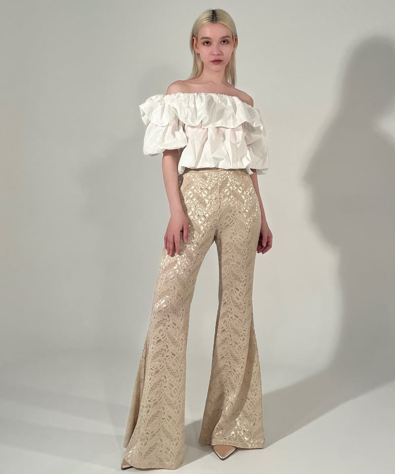 flare lace pants | KISS THE CLUB