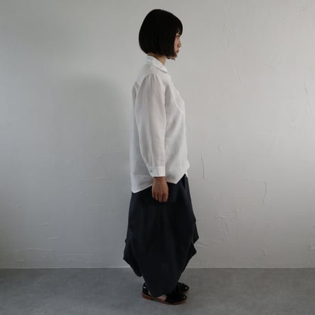 Sikuten リネンピンタックブラウス