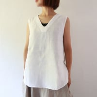 Sikuten リネンタンクトップ