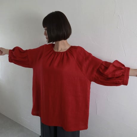 Sikuten リネンパフスリーブチュニック