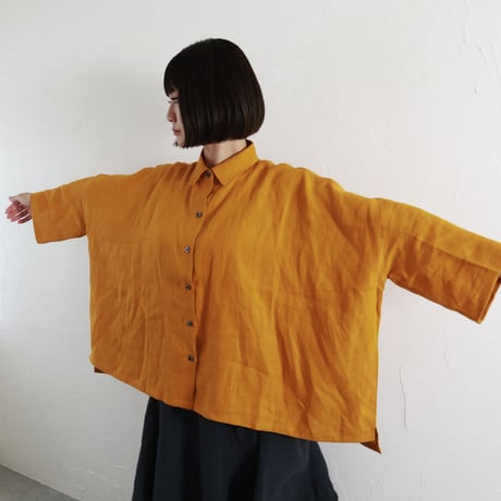 Sikuten  リネンワイドブラウス