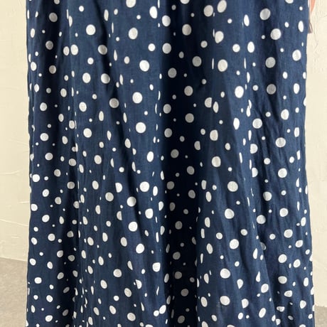 Sikuten ギャザースカート(DOT BLUE)