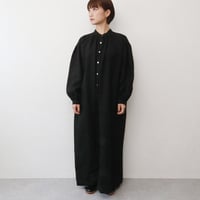 Sikuten リネンギャザーロングワンピース