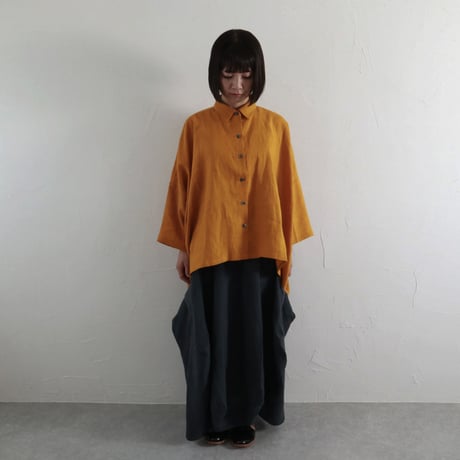 Sikuten  リネンワイドブラウス