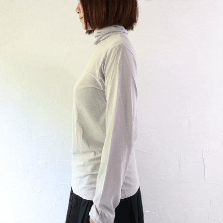 Sikuten  HARD TWIST YARN  スムースコットン  ハイネックカットソー