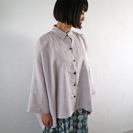 Sikuten  リネンワイドブラウス