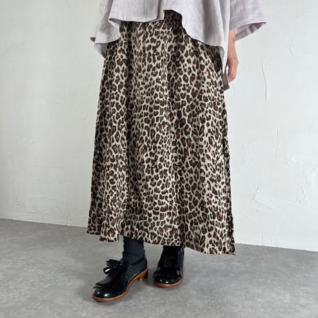 Sikuten ギャザースカート(LEOPARD)