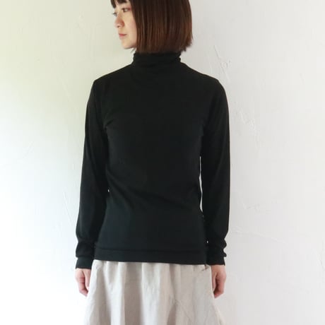 Sikuten  HARD TWIST YARN  スムースコットン  ハイネックカットソー
