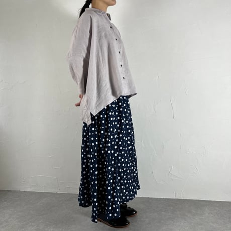 Sikuten ギャザースカート(DOT BLUE)