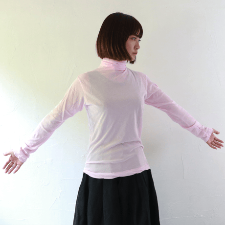 Sikuten  HARD TWIST YARN  スムースコットン  ハイネックカットソー