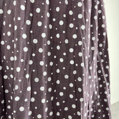 Sikuten ギャザースカート(DOT PURPLE)