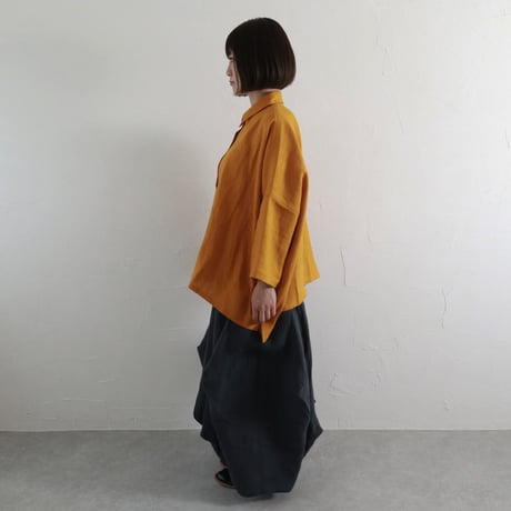 Sikuten  リネンワイドブラウス