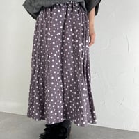 Sikuten ギャザースカート(DOT PURPLE)