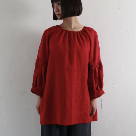Sikuten リネンパフスリーブチュニック