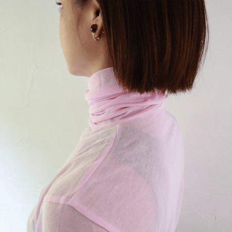 Sikuten  HARD TWIST YARN  スムースコットン  ハイネックカットソー