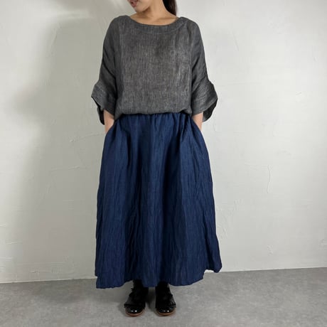 Sikuten ギャザースカート(DENIM)