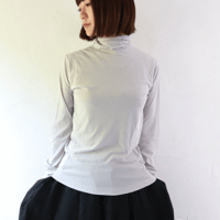 Sikuten  HARD TWIST YARN  スムースコットン  ハイネックカットソー