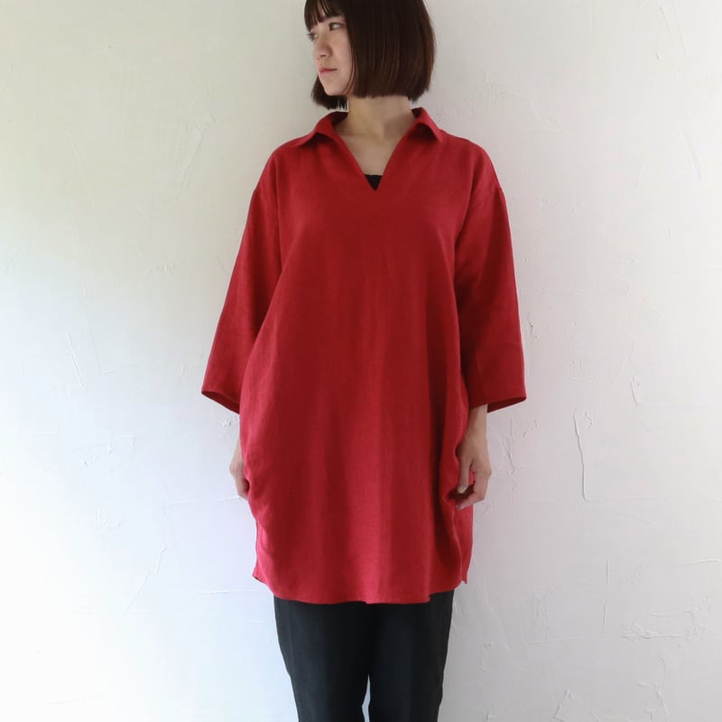Sikuten 襟付きチュニック | イロアセナイ Sikuten 襟付きチュニック | イロアセナイ