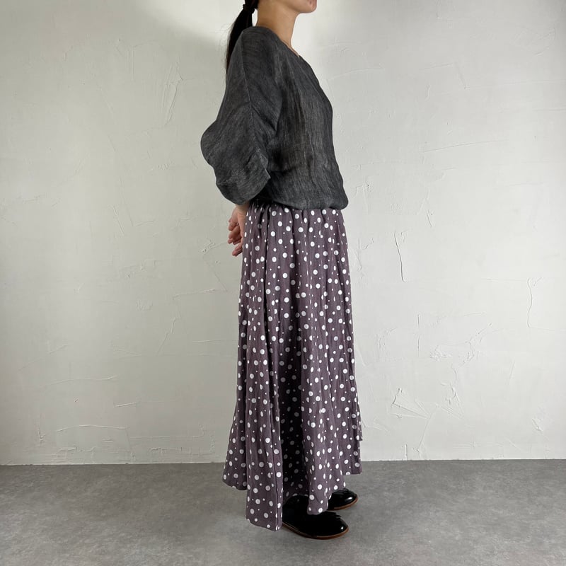 NEVERSEEZ スカート WEB限定】ギャザーストレートスカート