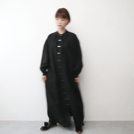 Sikuten リネンギャザーロングワンピース