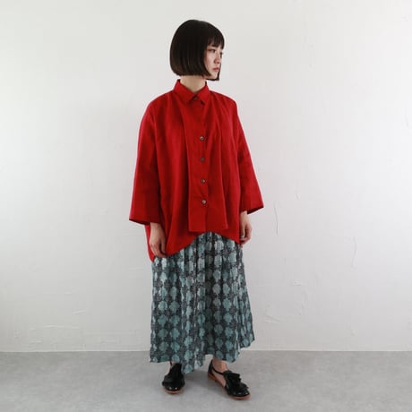 Sikuten  リネンワイドブラウス