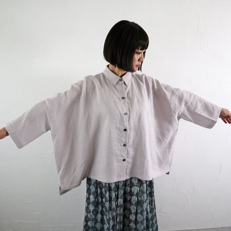 Sikuten  リネンワイドブラウス