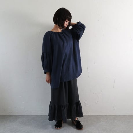 Sikuten リネンパフスリーブチュニック