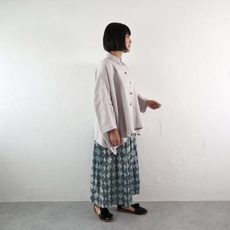 Sikuten  リネンワイドブラウス