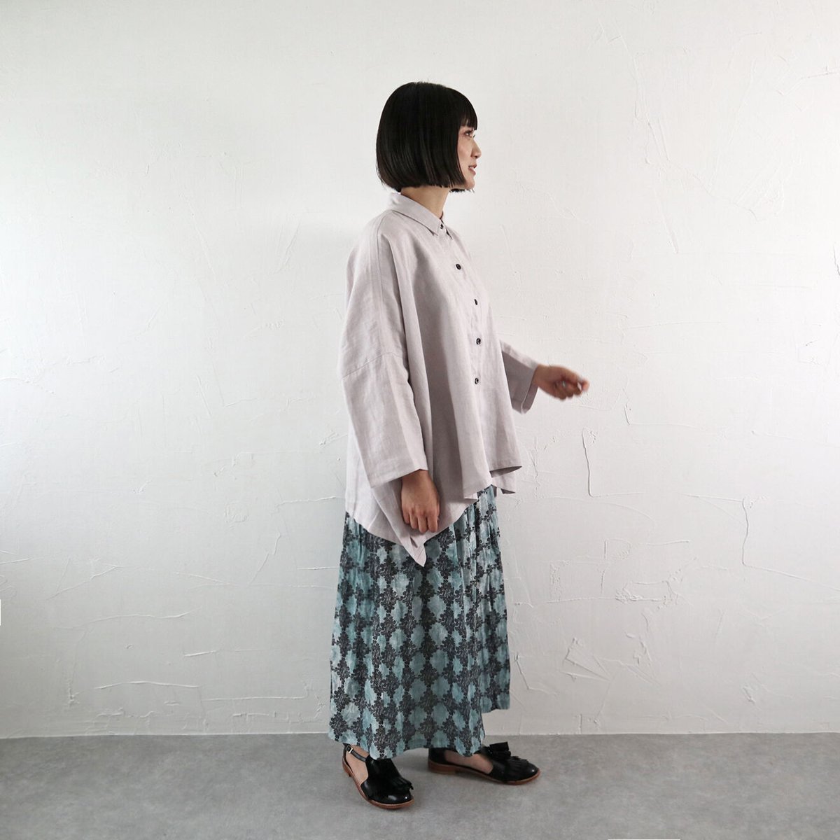 Sikuten リネンワイドブラウス | イロアセナイ