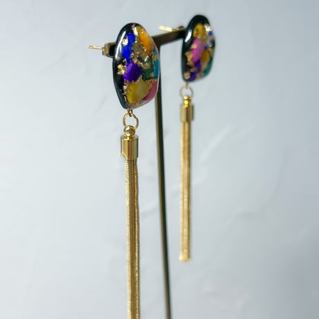 SAZARE BLACK TASSELピアス・イヤリング