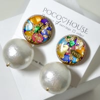 SAZARE big cotton pearl ピアス・イヤリング