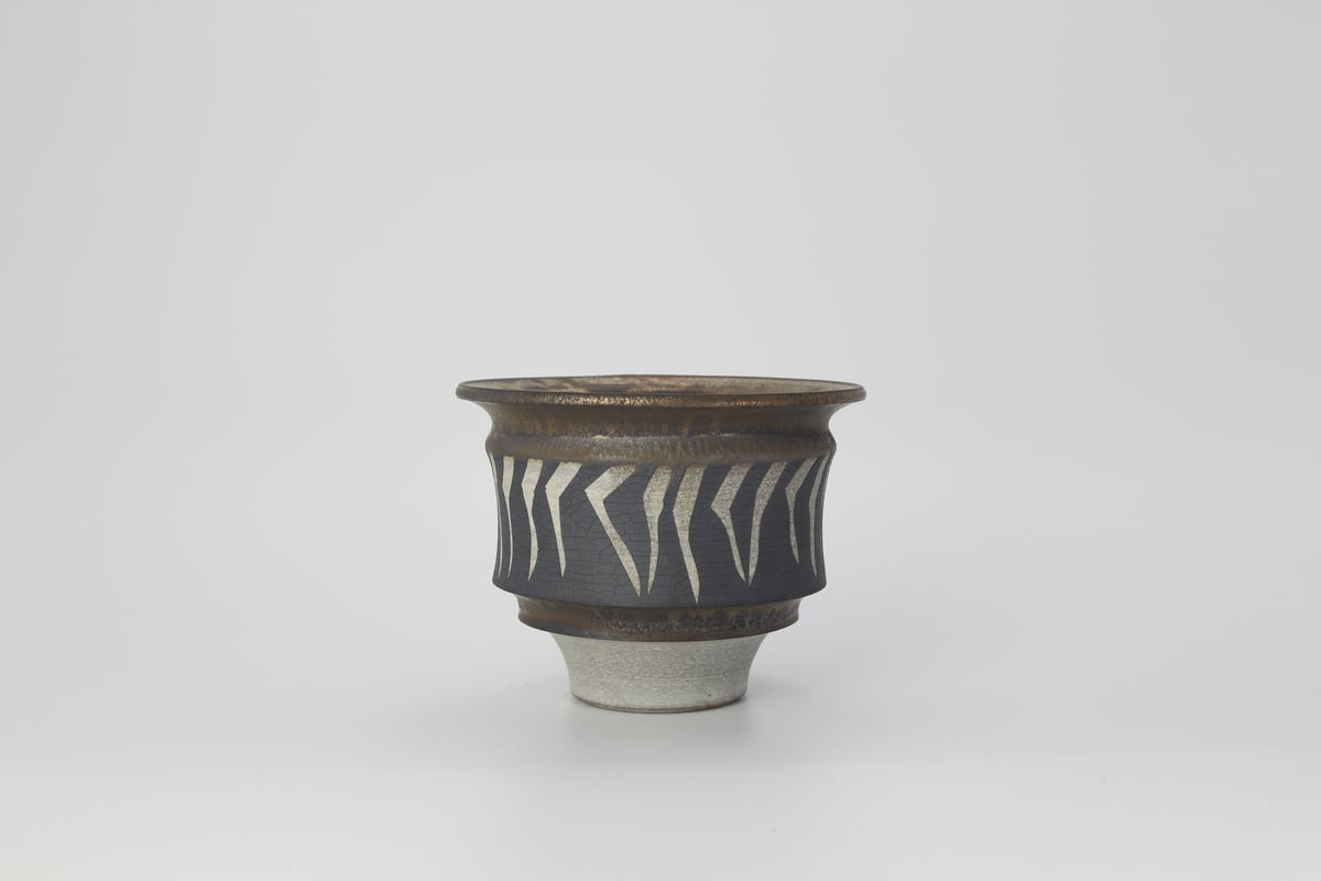大貫弘由岐さん　植木鉢 大貫弘由岐さんGEO 鉢 美品】大貫弘由岐 GEO 陶器鉢 検) botanize raw