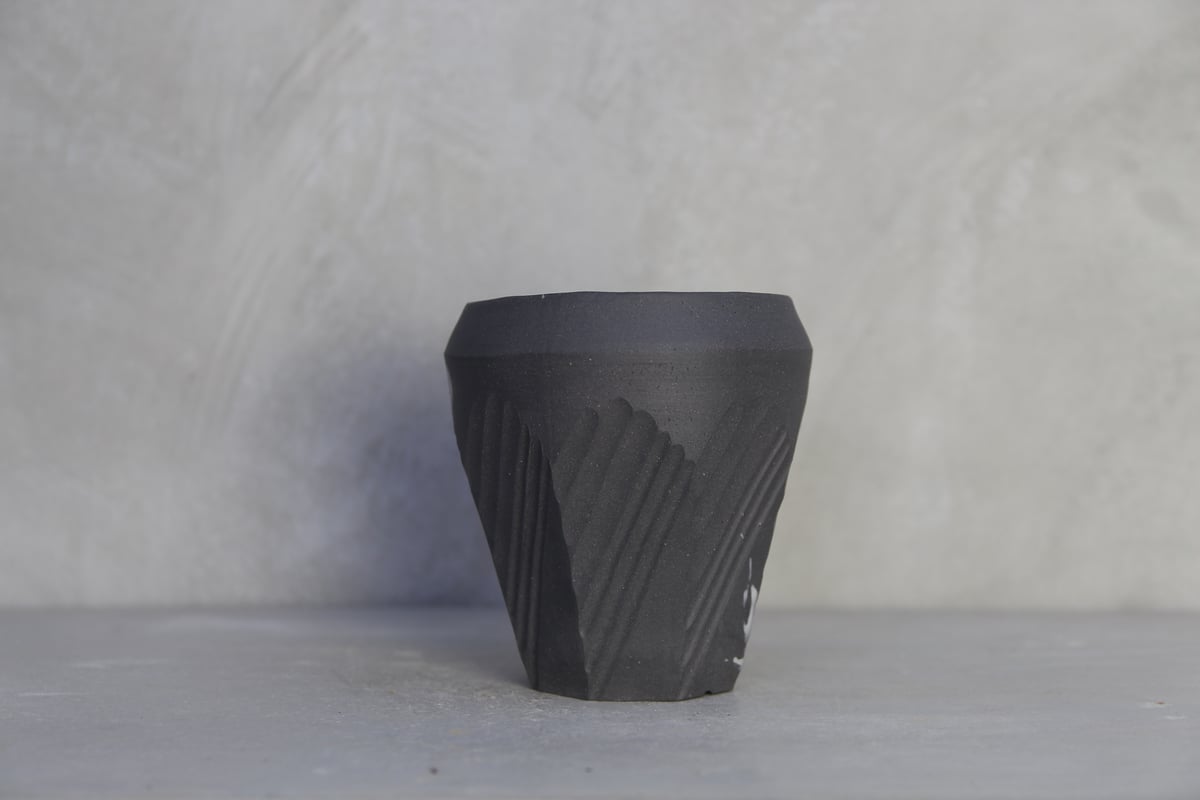 N/OH PORTOLANO ブラック　植木鉢 N/OH INORI】 S HIGH – RICH BLACK PORTOLANO EXC