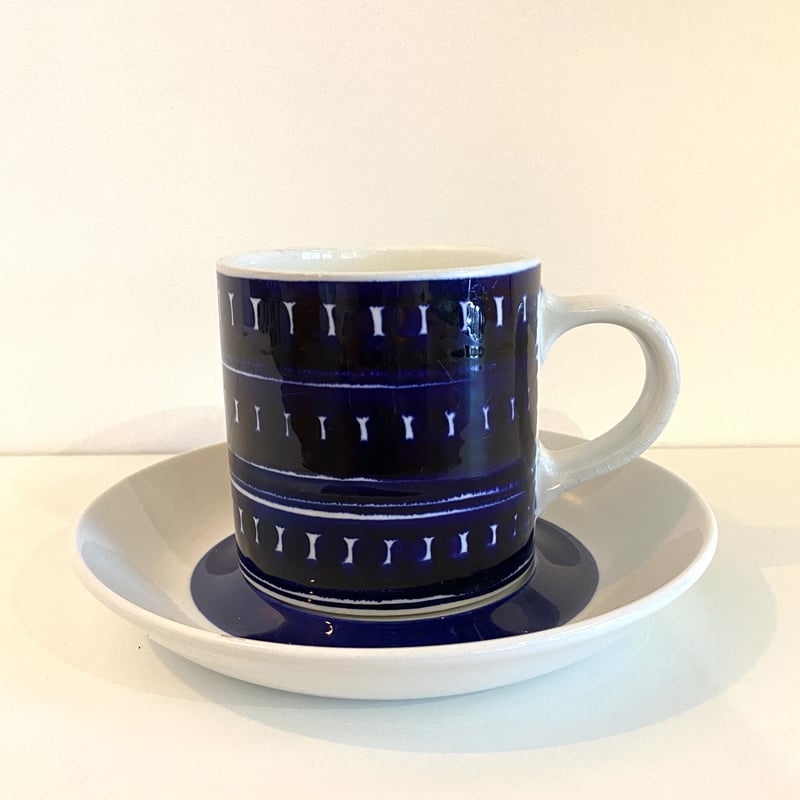 鎌倉店】 ARABIA GOG Beer cup and saucer | ten-4 store