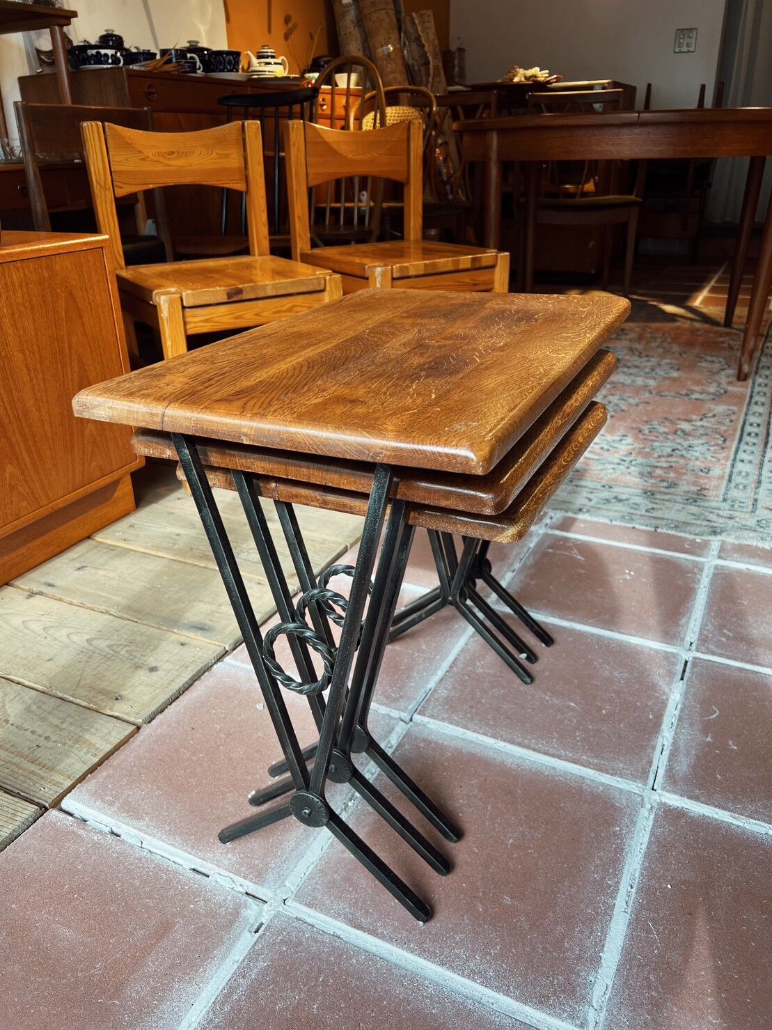 フレンチヴィンテージ アイアンレッグネストテーブル | ten-4 store