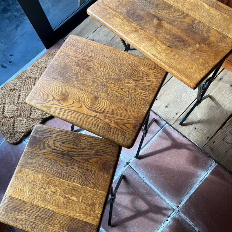 フレンチヴィンテージ アイアンレッグネストテーブル | ten-4 store