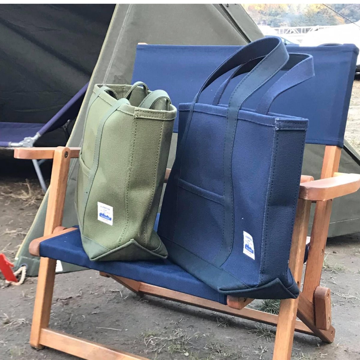 トートバッグ M 25oz numbers duck 極厚 ALBERTON® 帆布 | 24